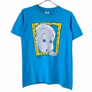 ■激レア■90s USA製 CASPER UNIVERSAL STUDIOS アート Tシャツ youth L SM相当 キャスパー ムービー ユニバーサルスタジオ Y2K ビンテージ