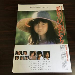 映画チラシ「夏草の女たち」 高橋勝監督 阿木燿子/今陽子