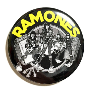 デカ缶バッジ 58ｍｍ RAMONES ラモーンズ Road To Ruin パワーポップ Dee Dee Joey Johnny Garage Punk ガレージパンク