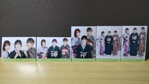 乃木坂46 WebShop限定 個別生写真 5枚セット コンプ 成人式 阪口珠美 久保史緒里 中村麗乃 3期生 集合