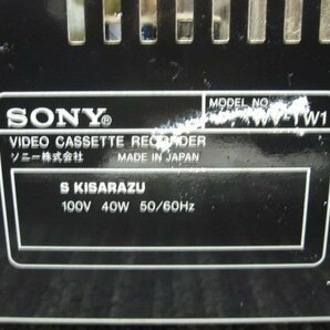 K2846M SONY ソニー WV-TW1 Hi8/VHS Wデッキ 通電OK ジャンクの画像2