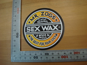 新品 SEX WAX CIRCLE STICKERS（セックスワックスサークルステッカー） 7.5cm オレンジ③・・１６
