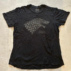 Game of Thrones ゲームオブスローンズ GOT ビンテージ Tシャツ M 鉄の玉座 アメリカ USA古着 海外ドラマ 映画 ムービー メンズ レディース