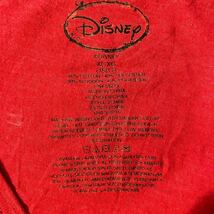 ディズニー Disney ビンテージ 90s 00s ミッキーマウス プリント Tシャツ M程 レディース 赤 レッド 半袖 オリジナル Mickey Mouse USA古着_画像7