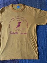 70s 80s adidas ウイングフット vintage Tシャツ トレフォイル USA製 アメリカ製 アディダス マスタード オレンジ 陸上 ビンテージ 1980_画像1