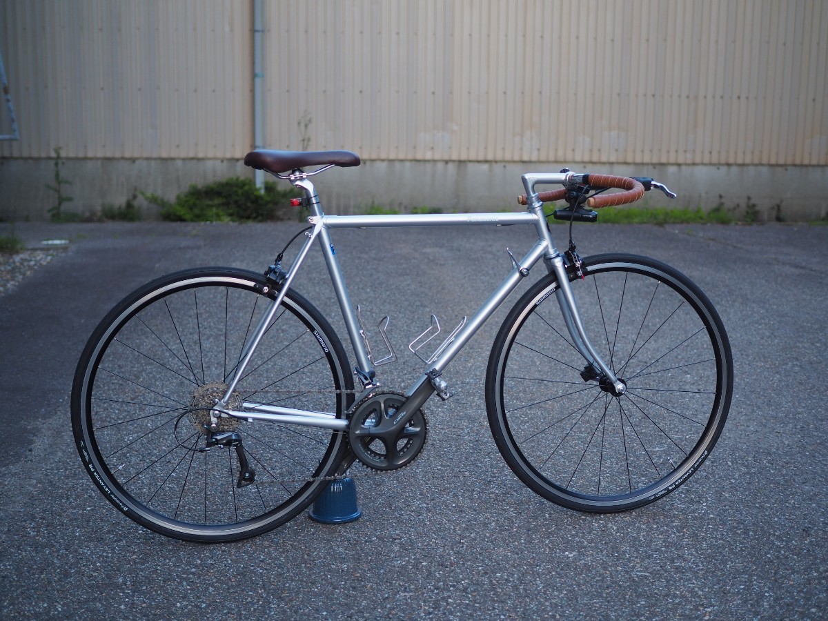 ヤフオク! パナソニック ロードバイク クロモリ車体 自転車