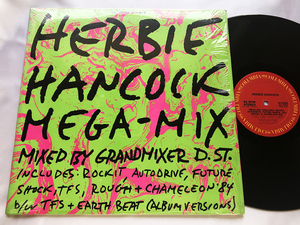 US オリジナル 12″シングル 45RPM★HERBIE HANCOCK / MEGA MIX★MIXED BY GRAND MIXER D.ST.