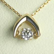 ダンシングストーン ダイヤモンド ネックレス 一粒 プラチナ 0.3カラット 鑑定書付 0.308ct Dカラー I1クラス EXカット CGL_画像1