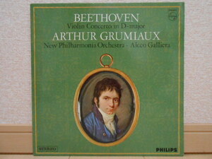 英PHILIPS SAL-3616 グリュミオー ベートーヴェン ヴァイオリン協奏曲 ガリエラ GRUMIAUX