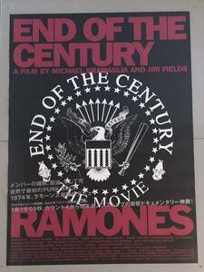 a0525 映画ポスター END OF THE CENTURY エンド・オブ・ザ・センチュリー ラモーンズ The Ramones 赤