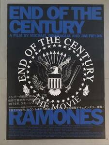 a0525 映画ポスター END OF THE CENTURY エンド・オブ・ザ・センチュリー ラモーンズ The Ramones 青