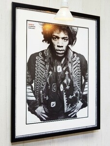 ジミ・ヘンドリックス/アート ピクチャー 額装/Jimi Hendrix/ジミヘン/史上最高のロック ギタリスト/ サイケデリック・ロック アイコン