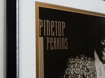 パイントップ・パーキンス/アート ピクチャ 額装/Pinetop Perkins/モノクロ/グラミー賞の生涯功労賞/ブルースの殿堂/ ブルース ピアニスト_画像3