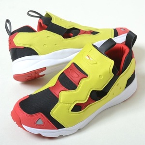  Reebok 26.5cm Fury light 3.0 black hyper green red FURYLITE 3.0 slip-on shoes seat long 