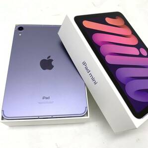 097H381★美品！ Apple iPad mini 第6世代 Purple/パープル 256GB MK8K3J/A A2568 Wi-Fi＋Cellularモデルの画像1