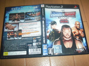 中古 PS2 WWE SMACK DOWN VS RAW 2008 即決有 送料180円 