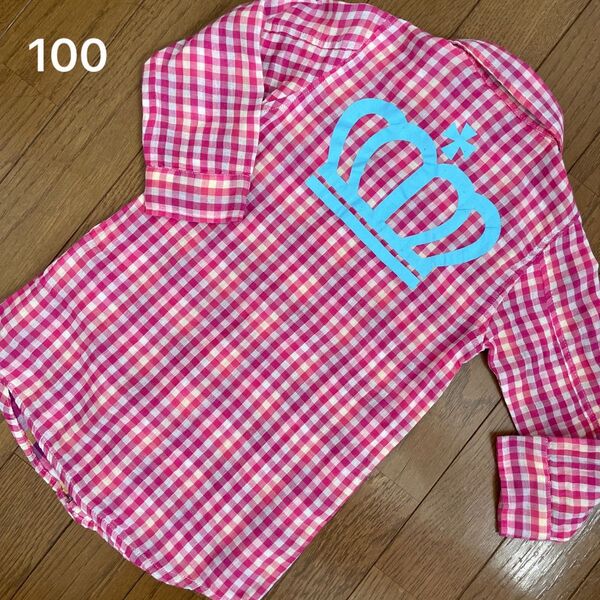 ・《ベビド19》ベビードール ワイシャツ ブラウス チェックシャツ 100