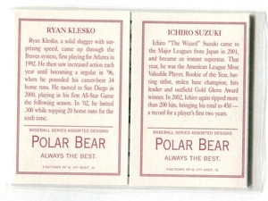 【MLB】03 Topps 205『イチロー(ICHIRO)/Ryan Klesko』POLAR BEAR