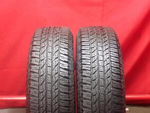 タイヤ2本 《 ヨコハマ 》 ジオランダーA/T G015 [205/80R16 104T ] 8.5分山★ ランクル サファリ ナローボディ n16