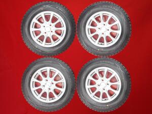 スタッドレス 10スポークタイプ1P+ダンロップウィンターMAXX01 WM01 185/70R14 8.5分山★フィールダーフリードに！stwt14