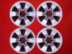 [ super-discount used 4 pcs set ] Toyota Hilux Surf 215 series original aluminium wheel 16 -inch 7JJ +30 PCD139.7 6 hole hub diameter Φ106 cc16