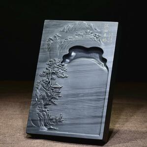 Art hand Auction China Fine item, Shengshen, raw stone, water ripples, Beautiful mountains and rivers (22cm x 14cm x 3.5cm) Landscape, natural, raw stone, fine item, collection, calligraphy, painting, four treasures of the study, inkstone, SY278, Artwork, book, others