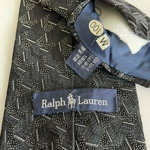 RALPH LAUREN( Ralph Lauren ) black pattern necktie 