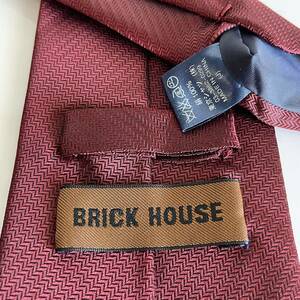 BRICK HOUSE by TOKYO SHIRT（ブリックハウス） ワインレッドネクタイ