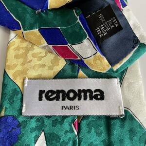 renoma（レノマ） 緑柄ネクタイ