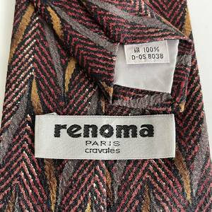 renoma( Renoma ) bordeaux pattern necktie 