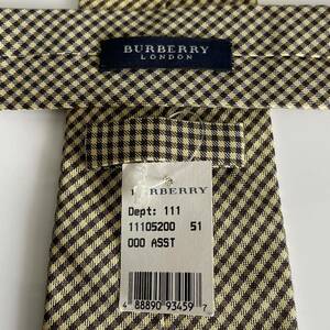 BURBERRY LONDON ( Burberry London ) проверка галстук новый товар не использовался с биркой 