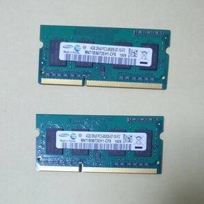 ノートPC用メモリ　4GB×２　計8 GB 
