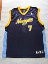 【希少】 NBA NUGGETS チャウンシー・ビラップス BILLUPS ＃7 デンバー・ナゲッツ adidas アディダス ユニフォーム ジャージ バスケ XL_画像1