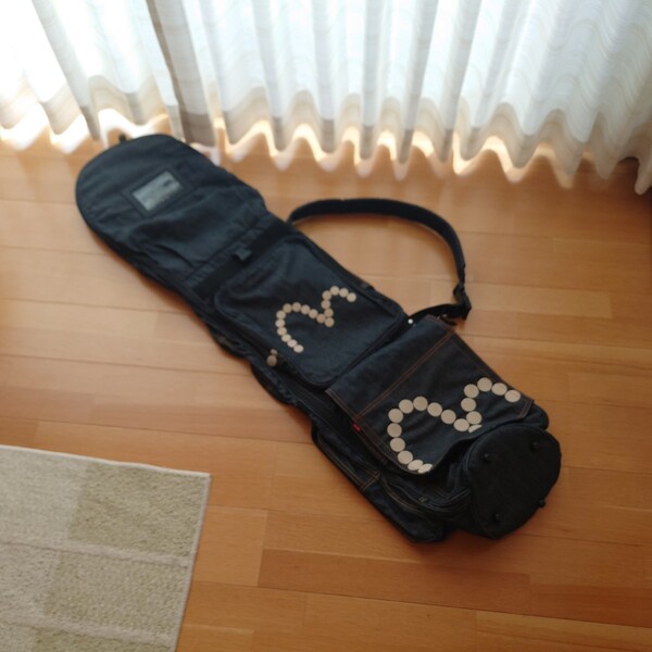 エヴィス ゴルフバッグ デニム キャリーバッグ evisu golf ゴルフ