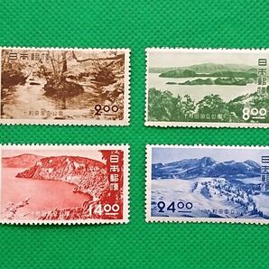 十和田国立公園/1951年/4種完品/極上美品/ヒンジ無/シミ無/糊艶良好/カタログ価格6,450円/お買得/No.92