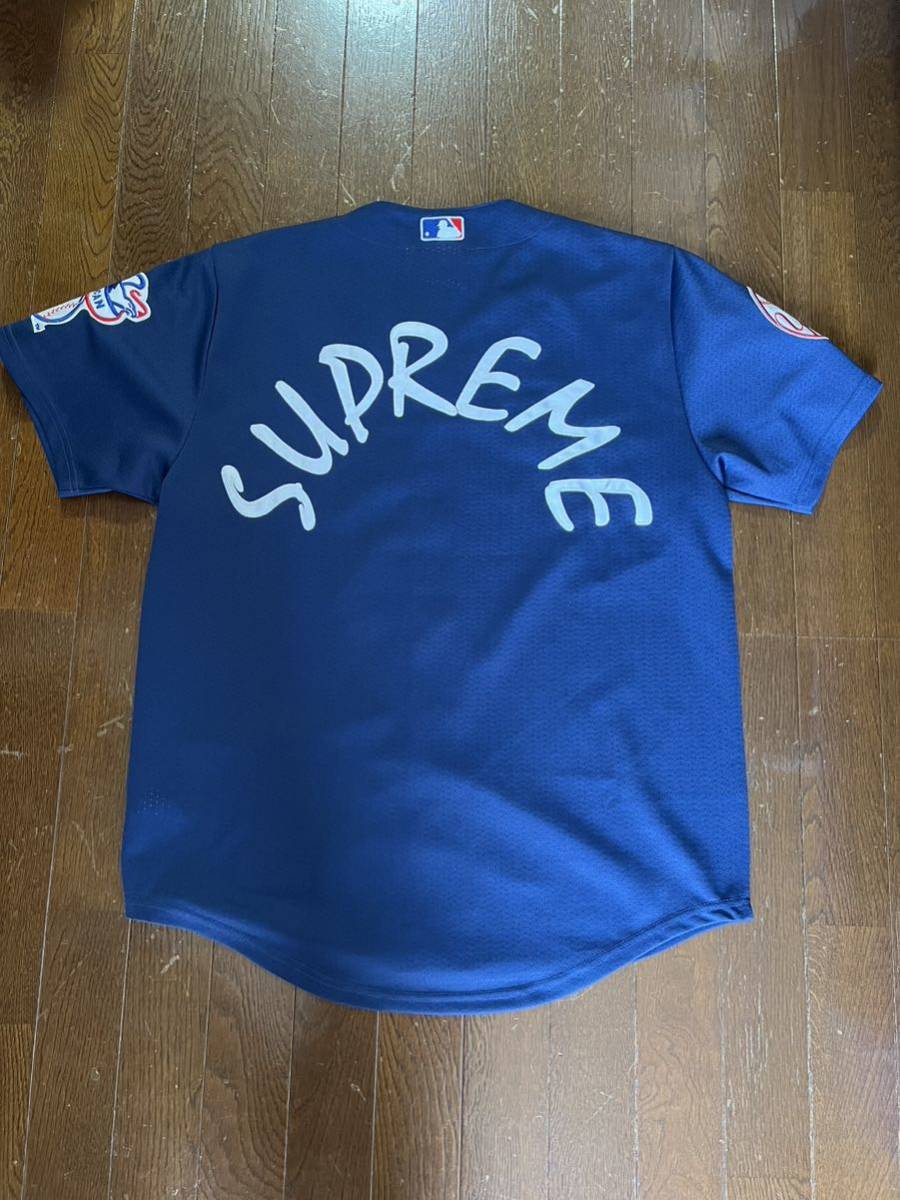 割引クーポン有 - 【supreme】古着 半袖 サテンベースボールシャツ