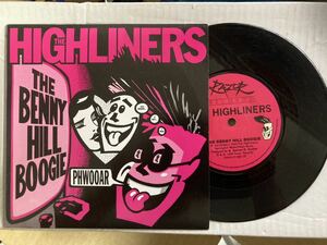 UK80's サイコビリー　Highliners THE BENNY HILL BOOGIE '7 1989年 PSYCHOBILLY ロカビリー　ネオロカ