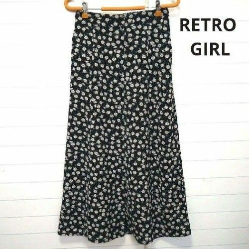 RETRO GIRL／花柄ロングスカート