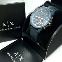 ★宅急便送料無料！電池新品！☆ARMANI EXCHANGE アルマーニ・エクスチェンジ クロノグラフ AX1335☆美品即決！★_画像1