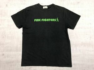 【送料無料】レスキュースクワッド RESCUE SQUAD 半袖Tシャツ メンズ FIRE FIGHTERS ファイヤーマン ロゴプリント オールド アメカジ L 黒