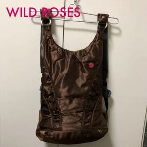 【売り切り価格】WILD ROSES サイドジップリュック★ブラウン★