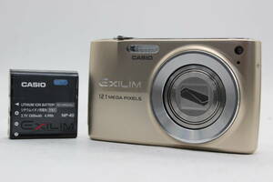 【返品保証】 カシオ Casio Exilim EX-Z400 ゴールド 28mm Wide 4x バッテリー付き コンパクトデジタルカメラ C5585