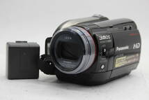 【録画確認済み】パナソニック Panasonic HDC-HS100 ブラック 3mos バッテリー付き ビデオカメラ C6117_画像1