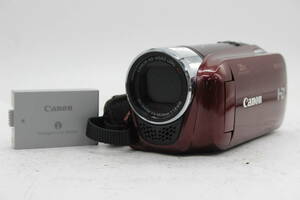 【返品保証】 【録画確認済み】キャノン Canon ivis HF R21 レッド 28x バッテリー付き ビデオカメラ C6185