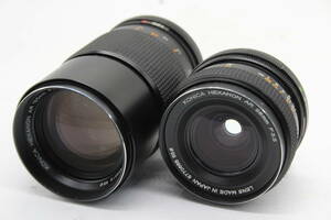 【返品保証】 コニカ Konica Hexanon AR 135mm F3.2 28mm F3.5 レンズ C6375