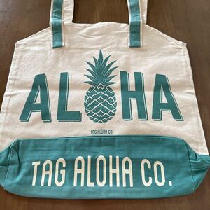 アメリカ ハワイ WHOLE FOODS ホールフーズ マーケット エコバッグ トートバッグ キャンバスバック ALOHA 手提げ袋 新品 未使用 タグ付き②