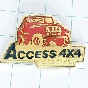 送料無料)レトロカー 四駆 ACCESS 自動車 ピンバッジ PINS ピンズ A16498