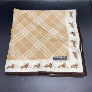 BURBERRY バーバリー ハンカチ 犬　dog　ダックスフント　no.17