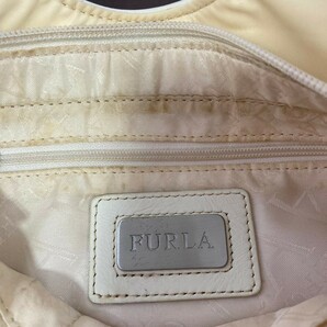 CD554NL FURLA フルラ ハンドバッグ アイボリー ナイロン×レザー 異素材 カジュアルバッグ お出かけ 鞄 レディース の画像6