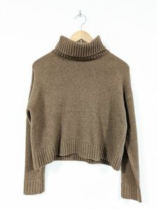 H2852Jh【B:MING by BEAMS｜ビーミングバイビームス】ニットセーター タートルネック ハイネック サイズ M レディース ブラウン カジュアル